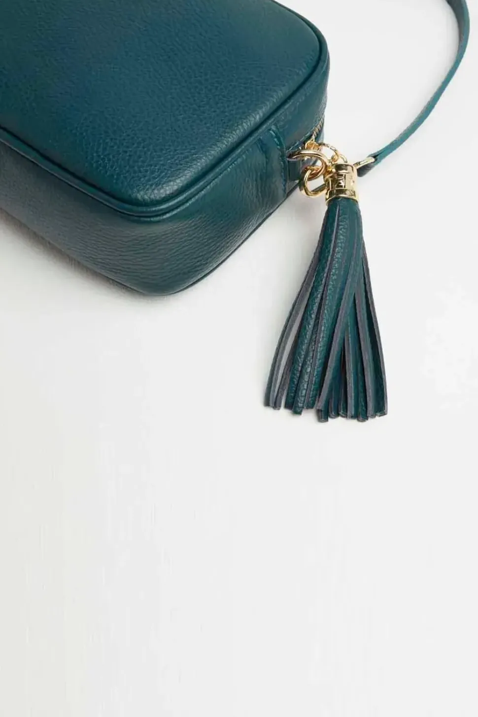 'Verona' Crossbody Tassel Bag With Snake Print Strap