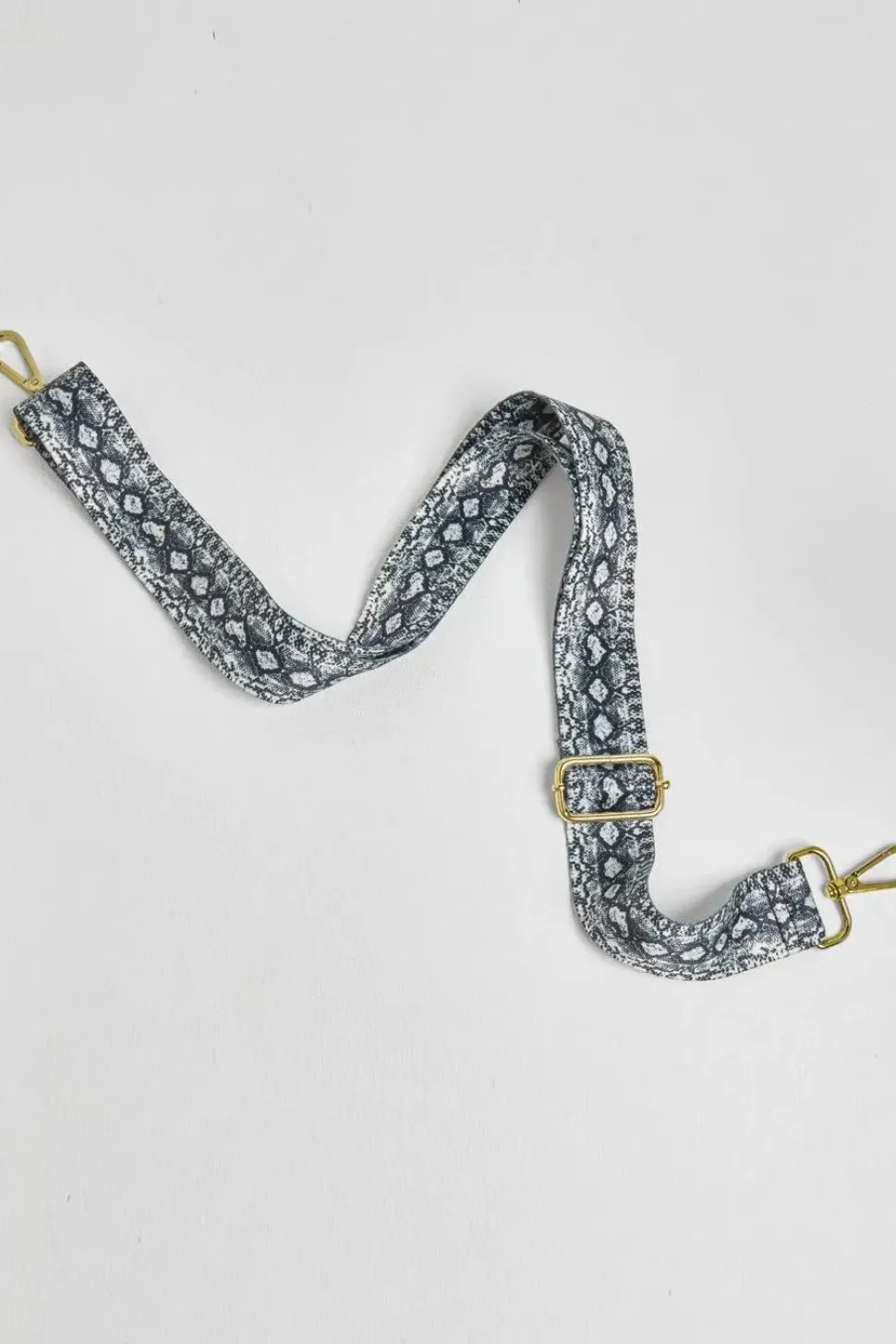 'Verona' Crossbody Tassel Bag With Snake Print Strap
