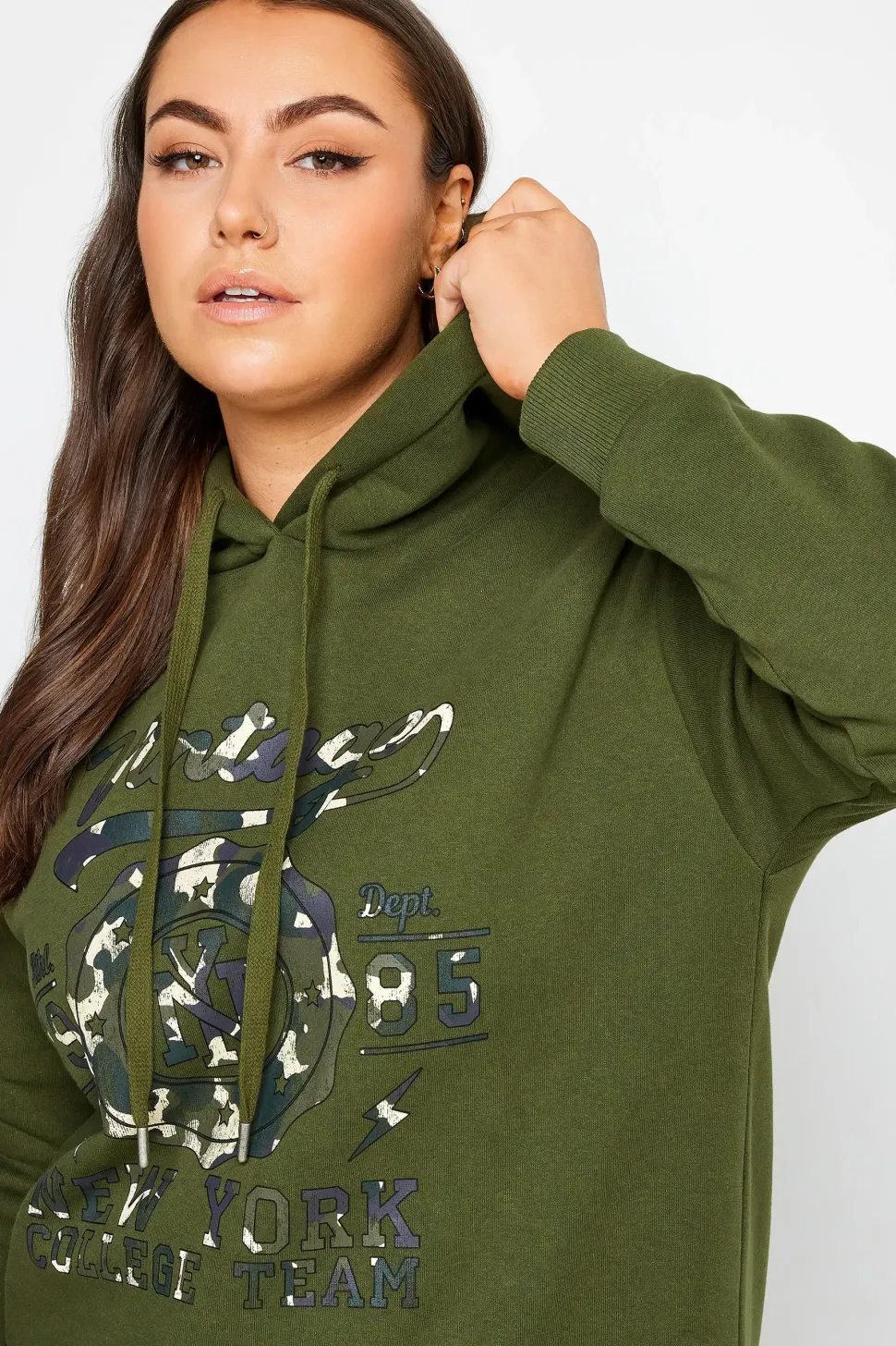 'Vintage' Slogan Hoodie
