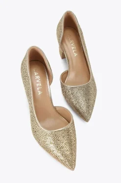 'Violet' Fabric Heels