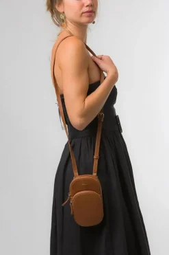 'Violet' Nappa Leather Cross Body Phone Bag