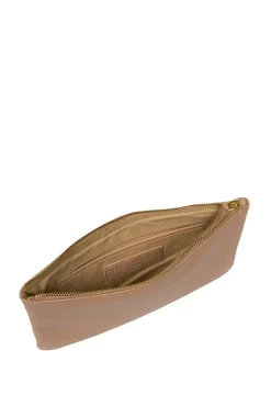 'Wilmslow' Nappa Leather Clutch Bag