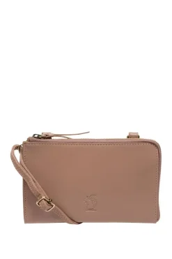 'Winnie' Leather Cross Body Phone Clutch Bag