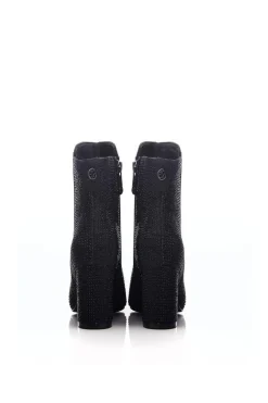 'Xiomara' Textile Heeled Boots