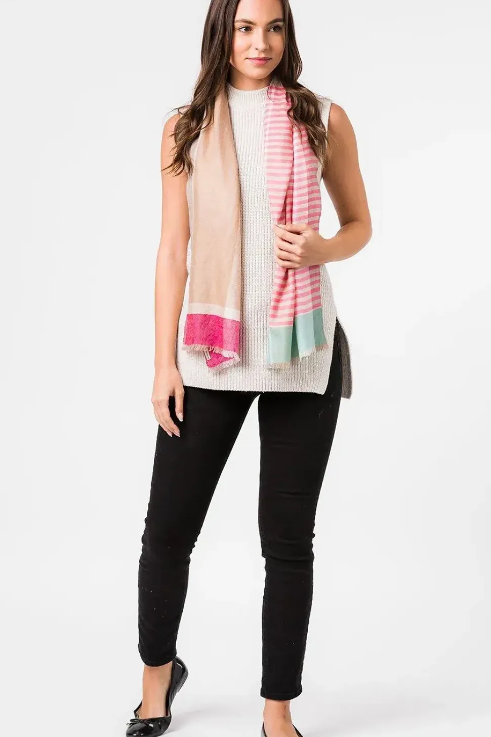 'Zenith' Cashmere & Merino Wool Neckerchief