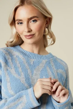 Zebra Crew Neck Jumper