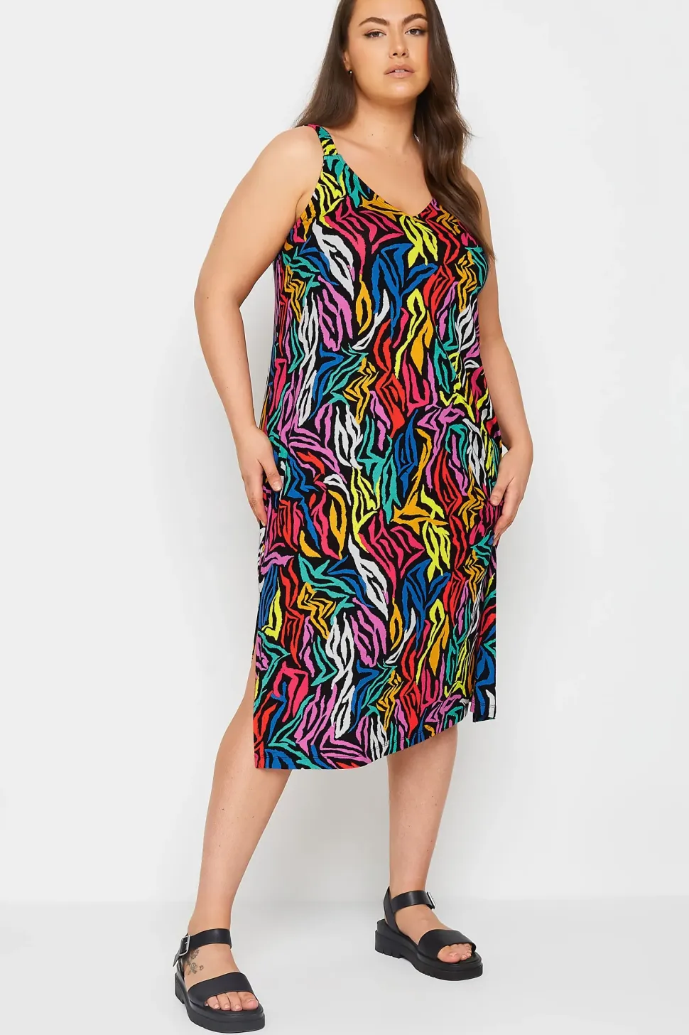 Zebra Print Beach Dress