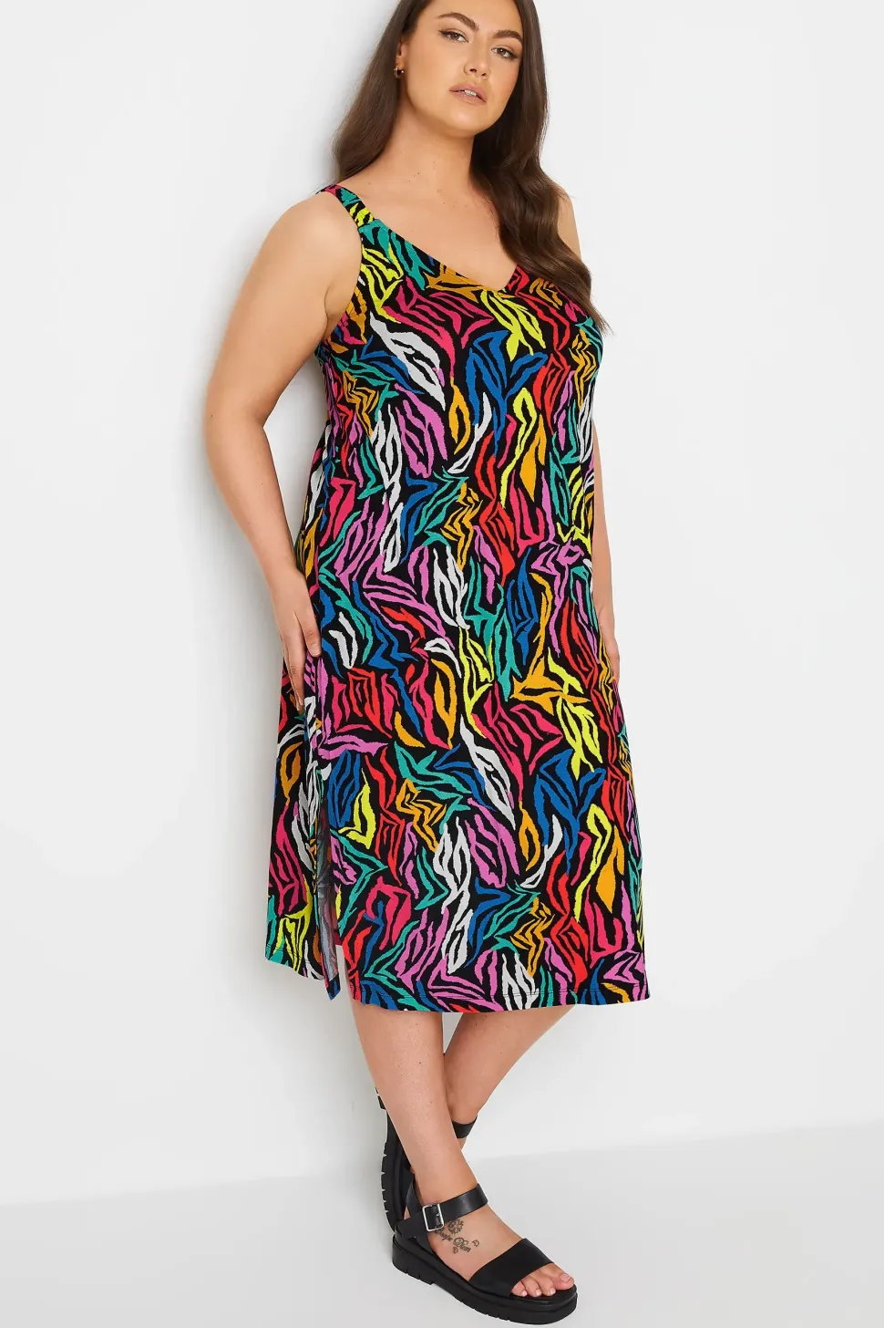 Zebra Print Beach Dress