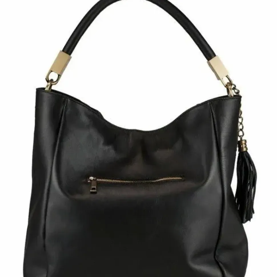 Zebra Print Calf Hair And Leather Grab Bag | BBRLL
