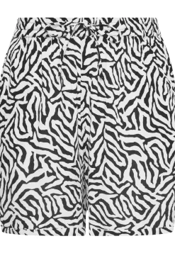 Zebra Print Crinkle Shorts