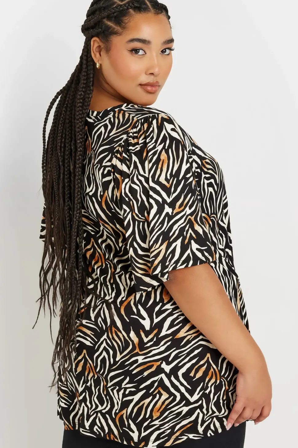 Zebra Print Swing Top