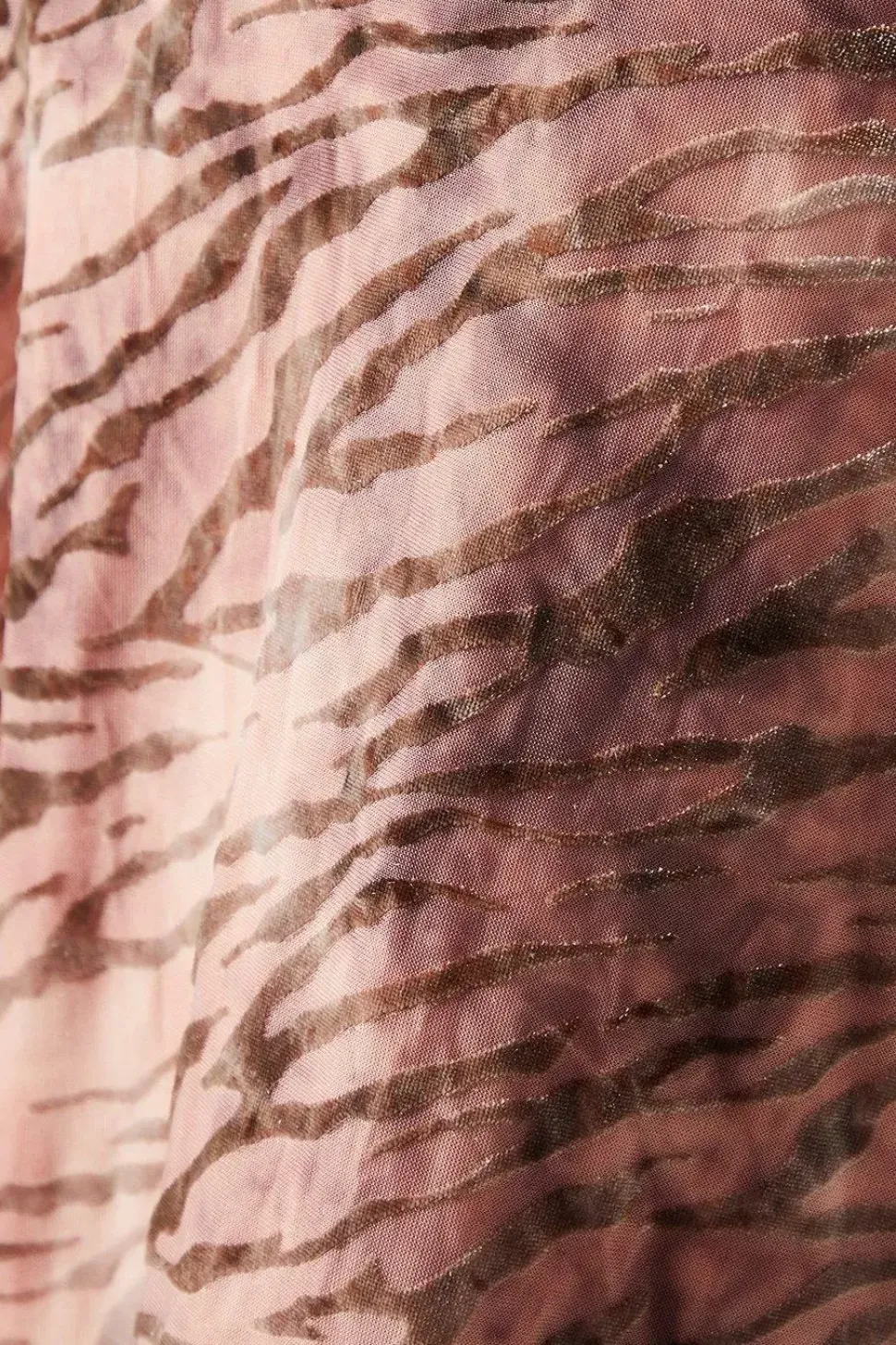 Zebra Velvet Wrap Asymmetric Tier Midi Dress