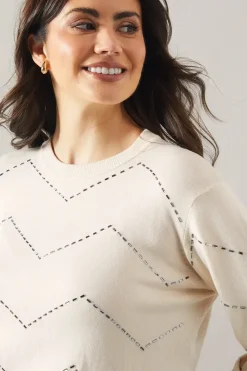 Zig Zag Beaded Jumper