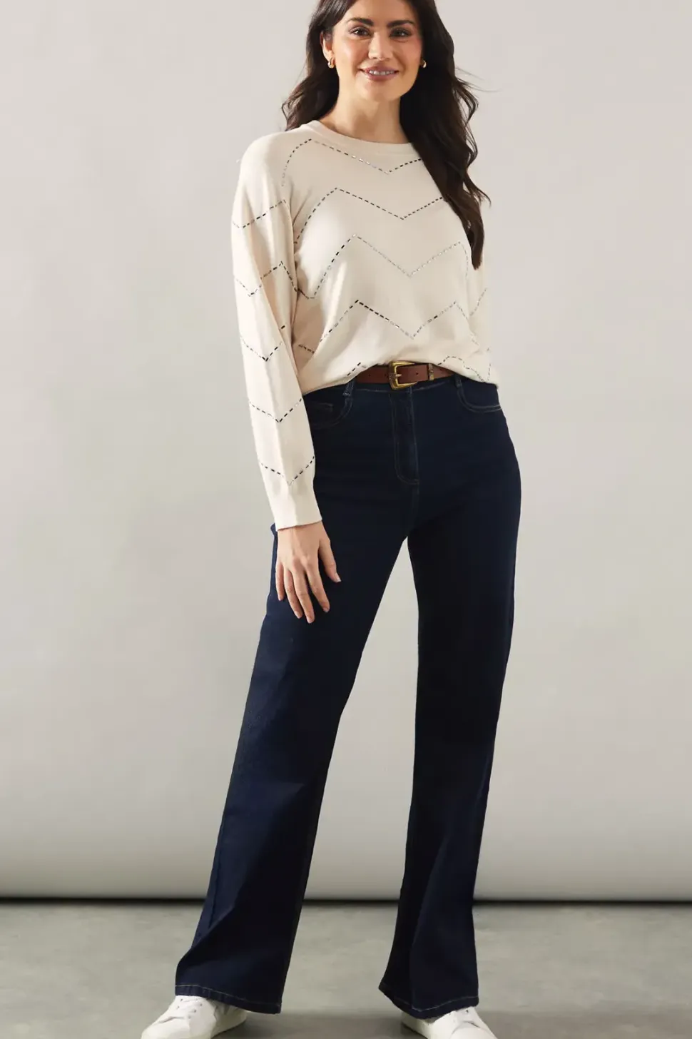 Zig Zag Beaded Jumper