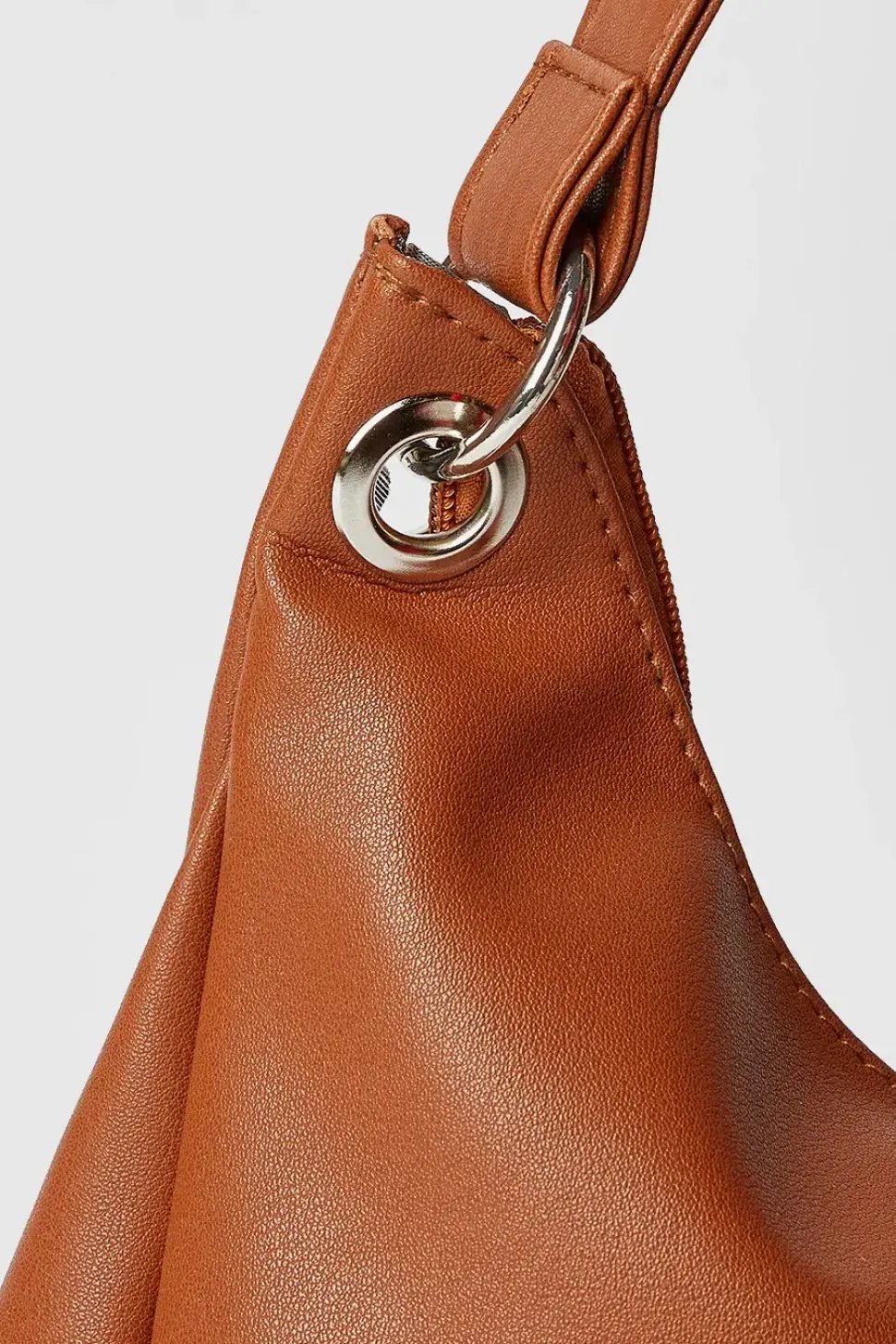 Zip Detail Shoulder Bag