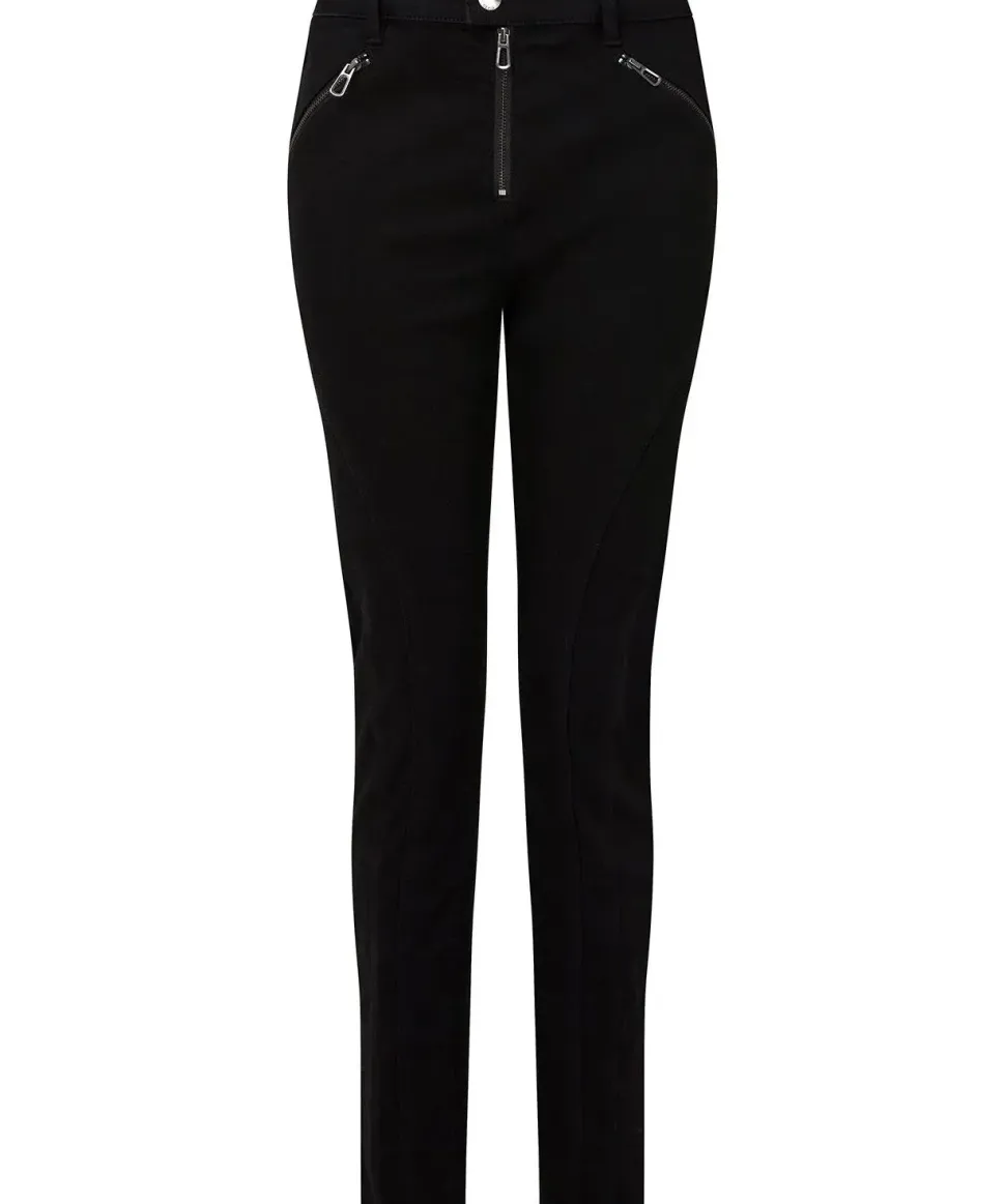 Zip Detail Skinny Jeans
