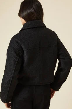 Zip Front Pocket Detail Jacket