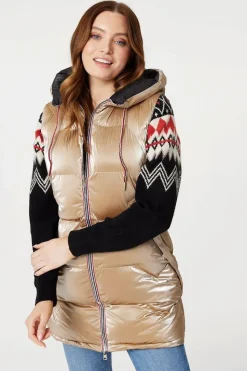 Zip Pocket Hooded Puffer Vest