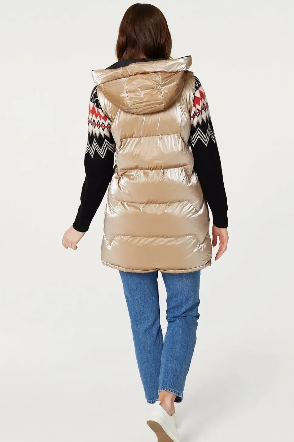 Zip Pocket Hooded Puffer Vest