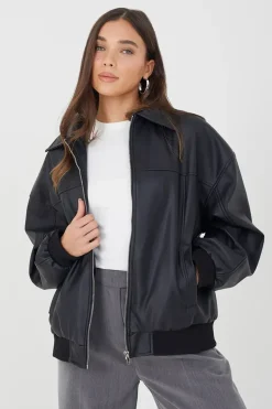 Zip Through PU Jacket