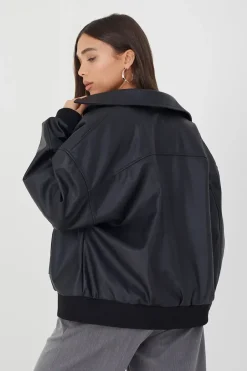 Zip Through PU Jacket